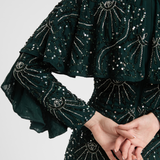 Elin Modest Embellished Sequin Maxi Dress | MTZ250406