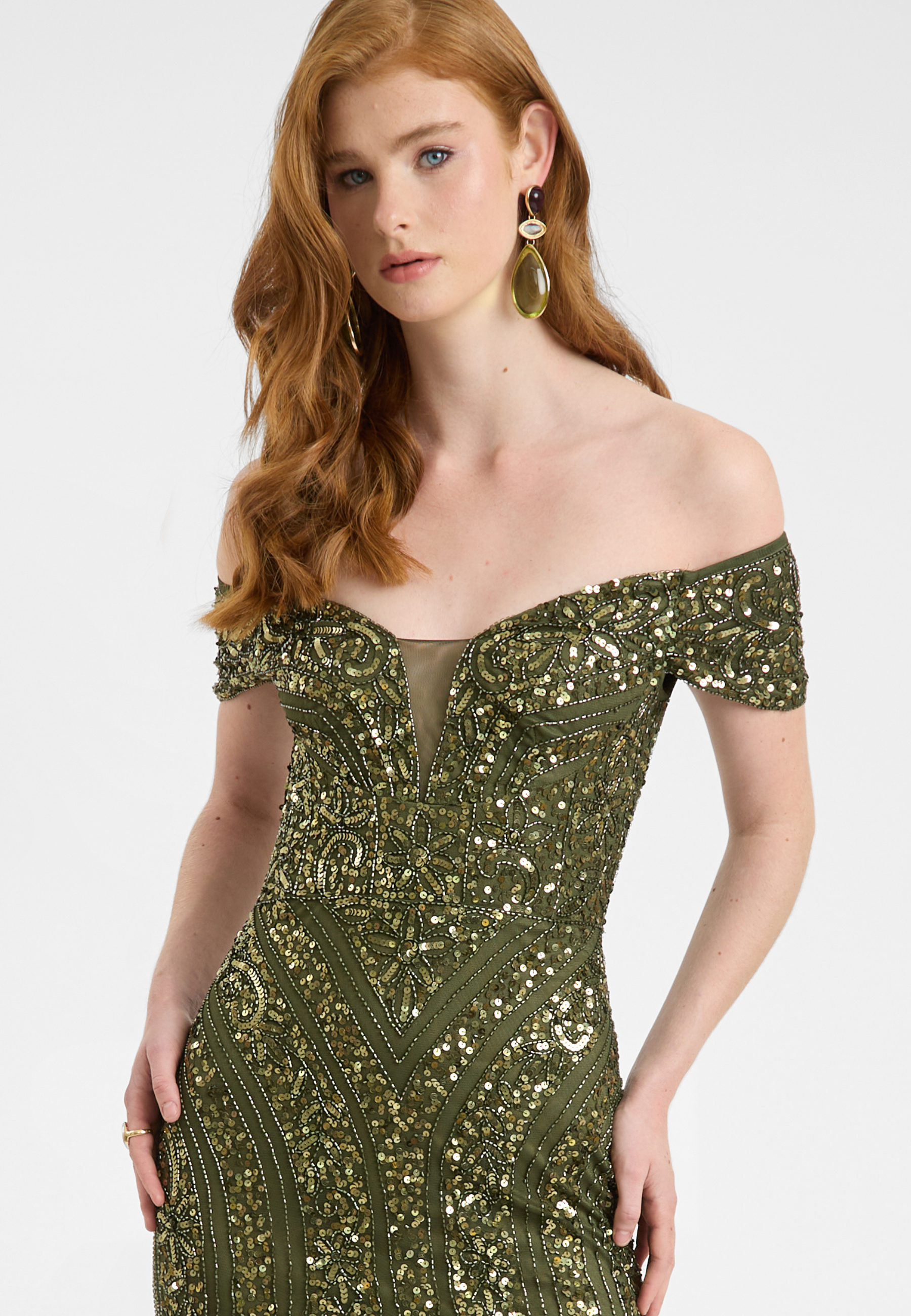 Esita Embellished Sequin Maxi Dress | BTZ250805