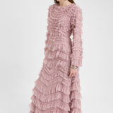 Zaina Modest Ruffle Maxi Dress | MTZ250124