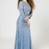 Ruya Modest Embellished Sequin Maxi Dress | MTZ250411