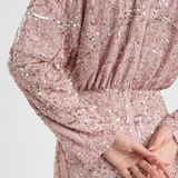 Elma Modest Embellished Sequin Maxi Dress | MTZ250708