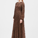Erina Modest Embellished Sequin Maxi Dress | MTZ250313
