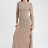 Raisa Modest Embellished Sequin Maxi Dress | MTZ250415