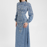 Amani Modest Embellished Sequin Maxi Dress | MTZ250705