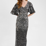Evonne Embellished Sequin Maxi Dress | BTZ250807