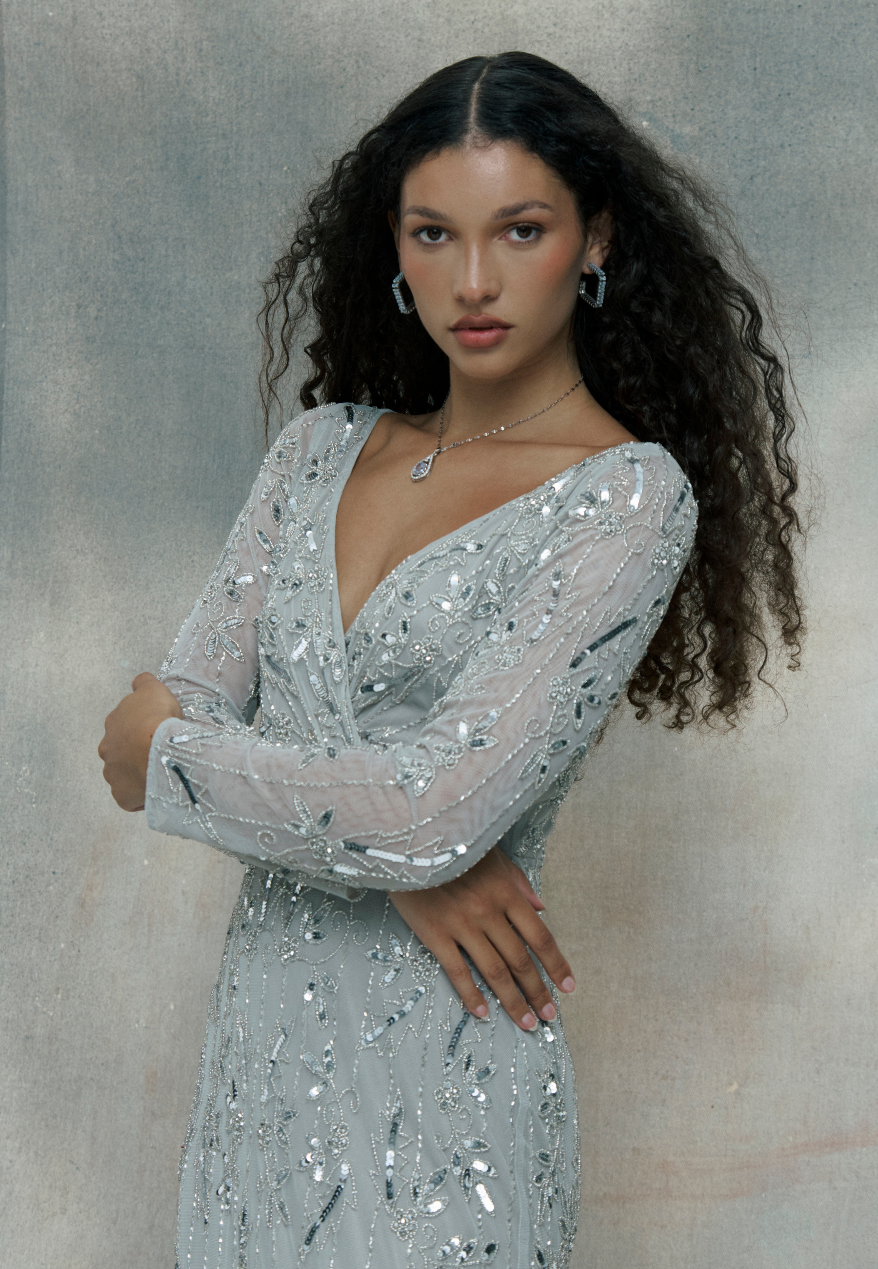 Sophie Embellished Sequin Maxi Dress | BTZ250707