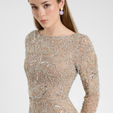 Raisa Modest Embellished Sequin Maxi Dress | MTZ250415