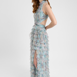 Helene Ruffle Maxi Dress | BTZ250126