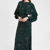 Elin Modest Embellished Sequin Maxi Dress | MTZ250406