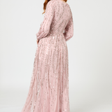 Elif Modest Embellished Sequin Maxi Dress | MTZ250315