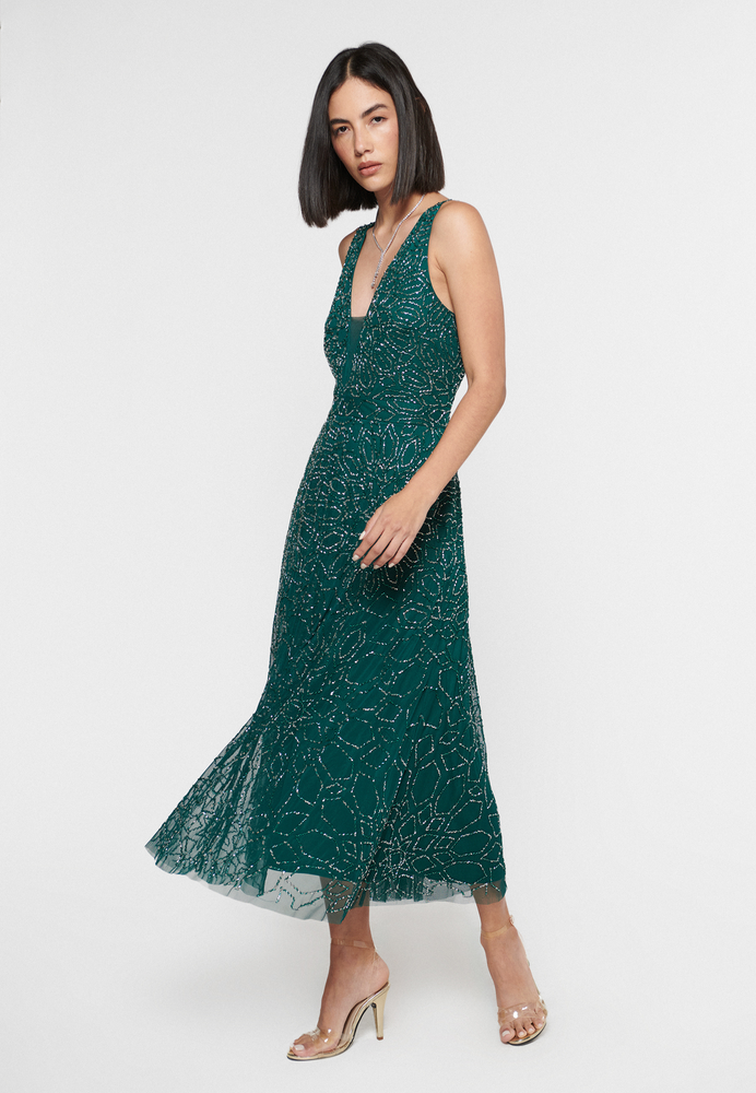 
                  
                    GIA EMBELLISHED SEQUIN MIDI DRESS | BTZ240704
                  
                