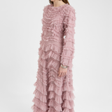 Zaina Modest Ruffle Maxi Dress | MTZ250124