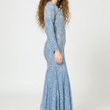 Ruya Modest Embellished Sequin Maxi Dress | MTZ250411