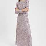 Liya Modest Embellished Sequin Maxi Dress | MTZ250102