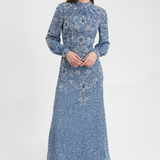 Amani Modest Embellished Sequin Maxi Dress | MTZ250705