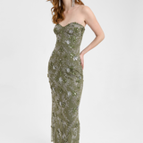 Viviane Embellished Sequin Maxi Dress | BTZ250715