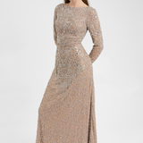 Raisa Modest Embellished Sequin Maxi Dress | MTZ250415