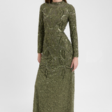 Talia Modest Embellished Sequin Maxi Dress | MTZ250412
