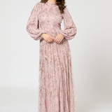 Nava Modest Embellished Sequin Maxi Dress | MTZ250303
