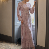 Imara Modest Embellished Sequin Maxi Dress | MTZ250324