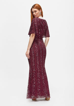 
                  
                    LEAH EMBELLISHED SEQUIN MAXI DRESS | Z240804
                  
                