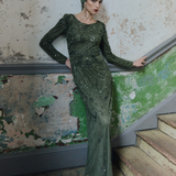 Ziya Embellished Sequin Maxi Dress | MTZ250803