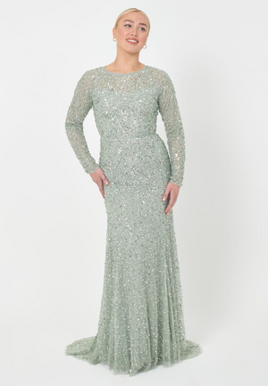 
                  
                    AFEERA MODEST EMBELLISHED SEQUIN DRESS | M220824
                  
                