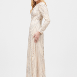 Amora Modest Embellished Sequin Maxi Dress | MTZ250323