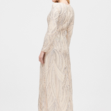 Amora Modest Embellished Sequin Maxi Dress | MTZ250323
