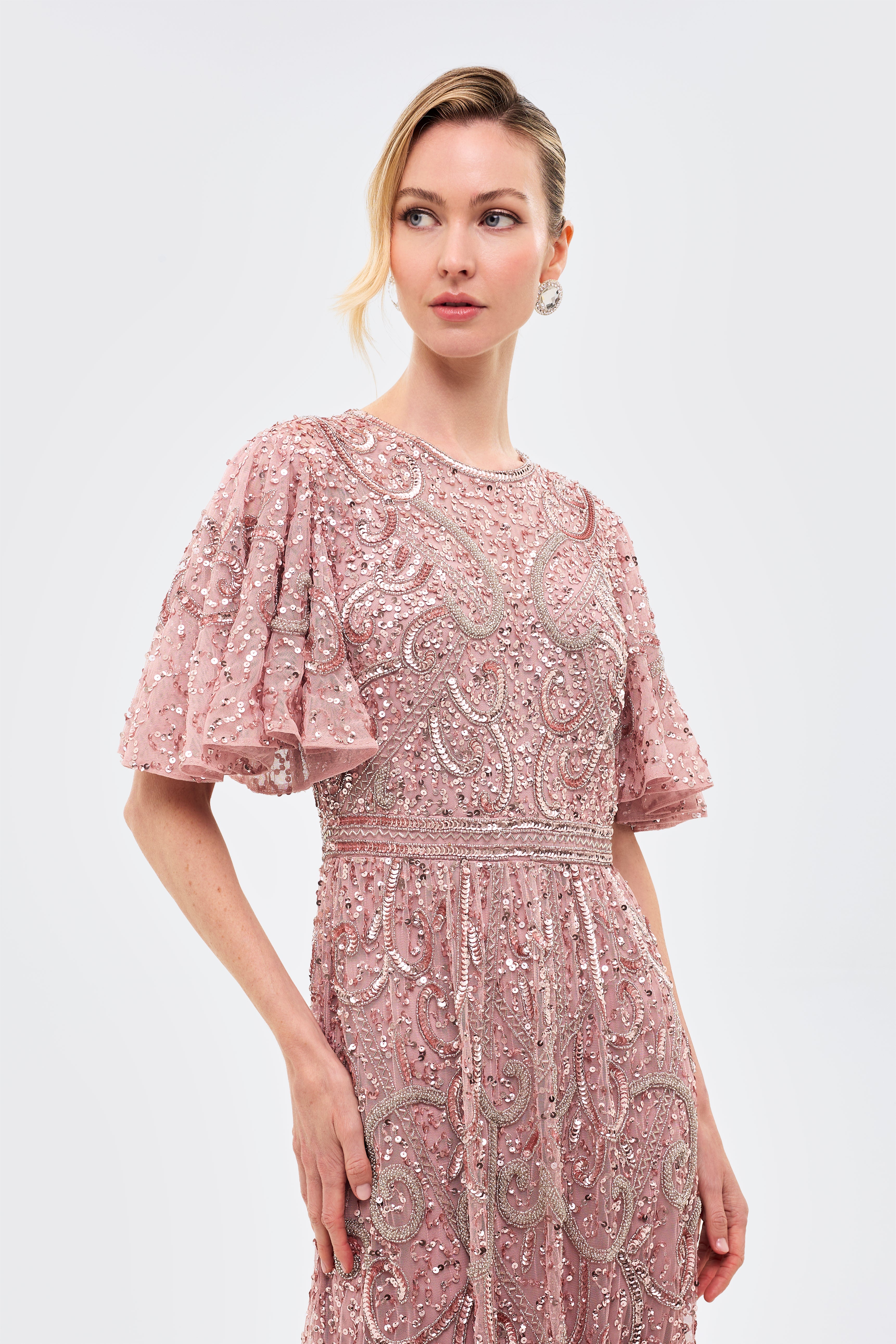 Alessia Embellished Sequin Maxi Dress | BTZ260106