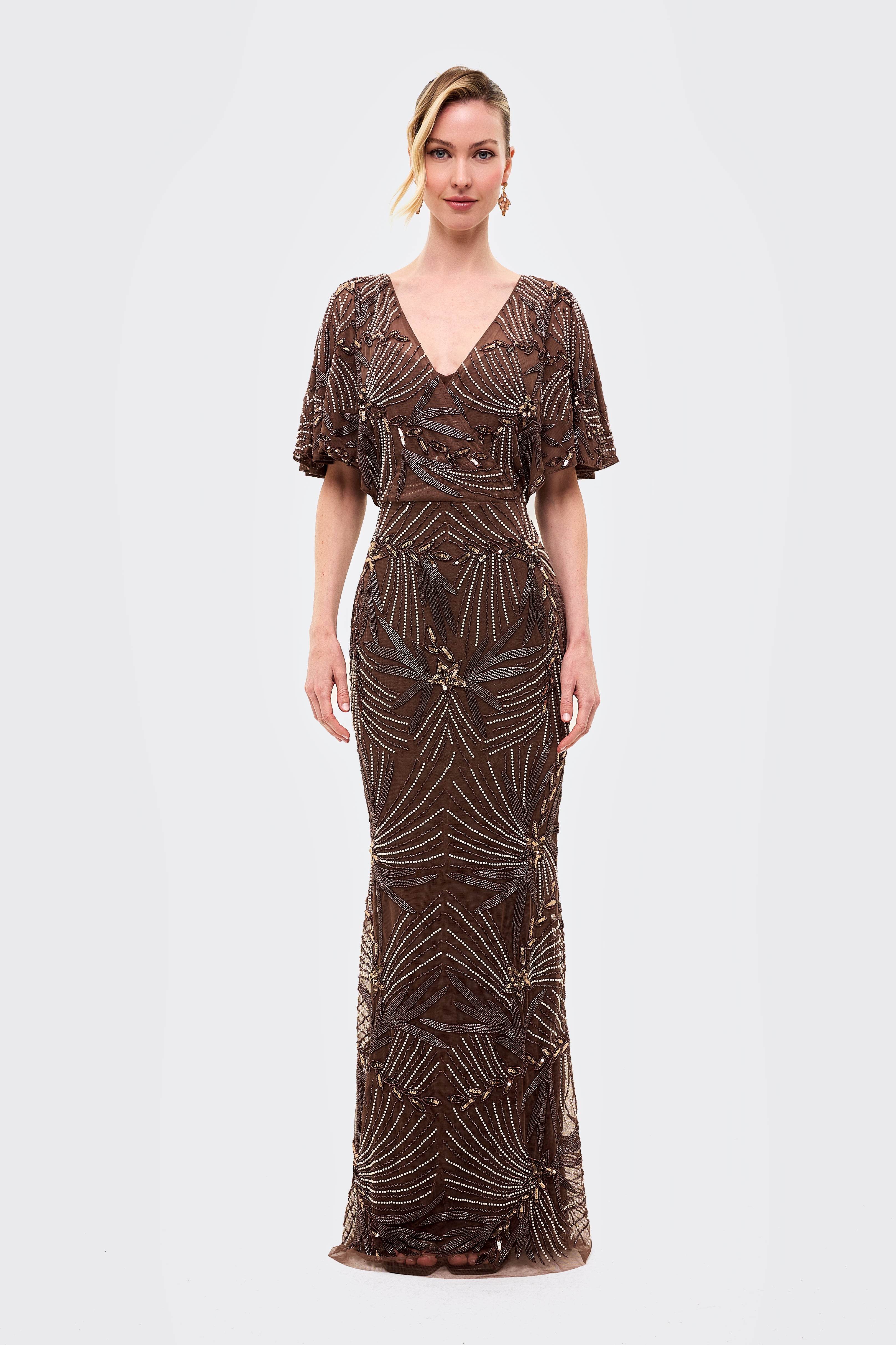beauut sequin dress Tiffany Embellished Sequin Maxi Dress