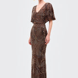 Daisy Embellished Sequin Maxi Dress | BTZ260901