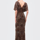 Daisy Embellished Sequin Maxi Dress | BTZ260901