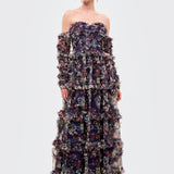 Meila Ruffle Maxi Dress | BTZ260213