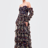 Meila Ruffle Maxi Dress | BTZ260213