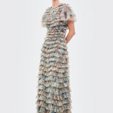 Elodie Ruffle Maxi Dress | BTZ260215