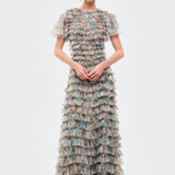 Elodie Ruffle Maxi Dress | BTZ260215