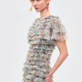Elodie Ruffle Maxi Dress | BTZ260215