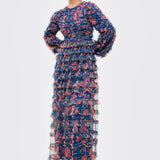 Rose Modest Ruffle Maxi Dress | MTZ260215