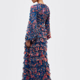 Rose Modest Ruffle Maxi Dress | MTZ260215