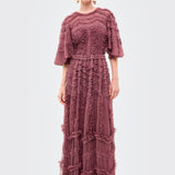 Isla Ruffle Maxi Dress | BTZ260104
