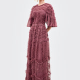 Isla Ruffle Maxi Dress | BTZ260104