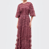 Isla Ruffle Maxi Dress | BTZ260104