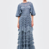 Julia Ruffle Maxi Dress | BTZ260103