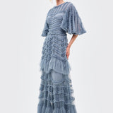 Julia Ruffle Maxi Dress | BTZ260103