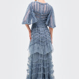 Julia Ruffle Maxi Dress | BTZ260103