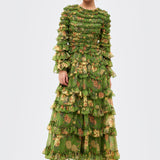 Ronan Modest Ruffle Maxi Dress | MTZ260221