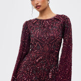 Riham Modest Sequin Maxi Dress | MTZ260311
