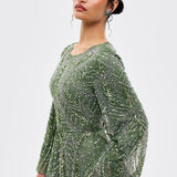 Aziza Modest Sequin Maxi Dress | MTZ260110