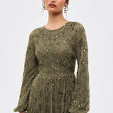 Nezha Modest Sequin Maxi Dress | MTZ260107